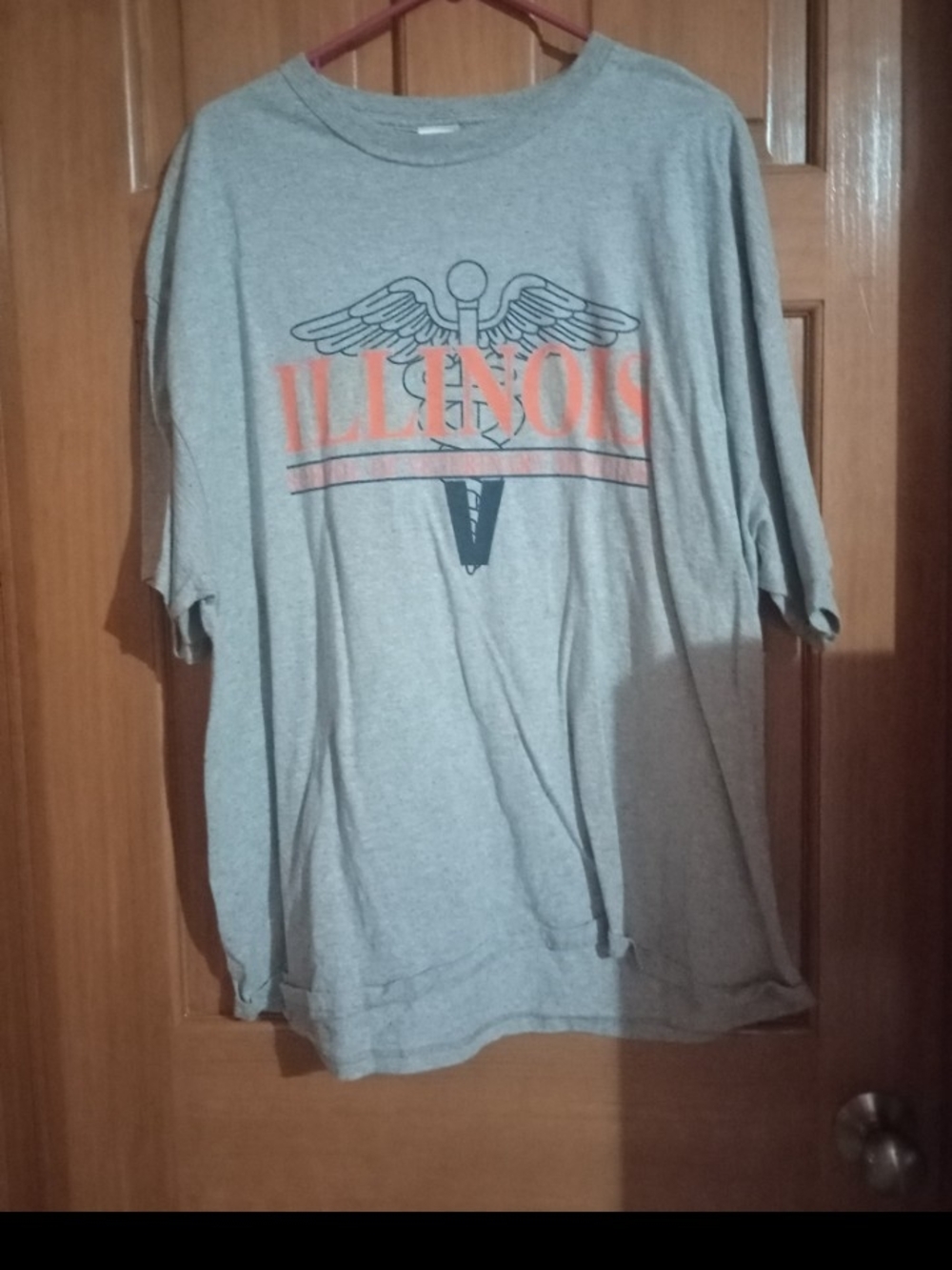 Illinois Gray Graphic Short Sleeve Tee